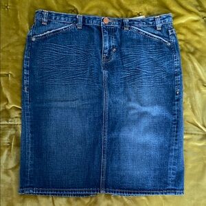 GAP Vintage Blue Denim Pencil Skirt